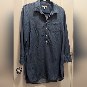 Jcrew Denim Shirt Dress Size 10